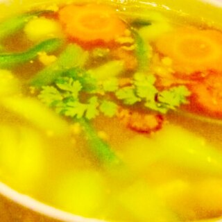 ベジタリアン☆葱だくさんスープ(^^)